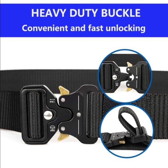 New 3-Pack Tactical Belt Military Heavy Duty Metal - Picture 4 of 7